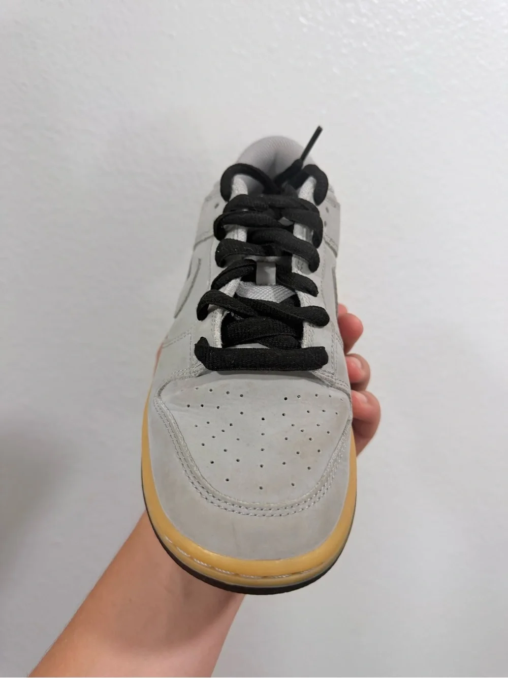 Nike dunk low grey gum bottom